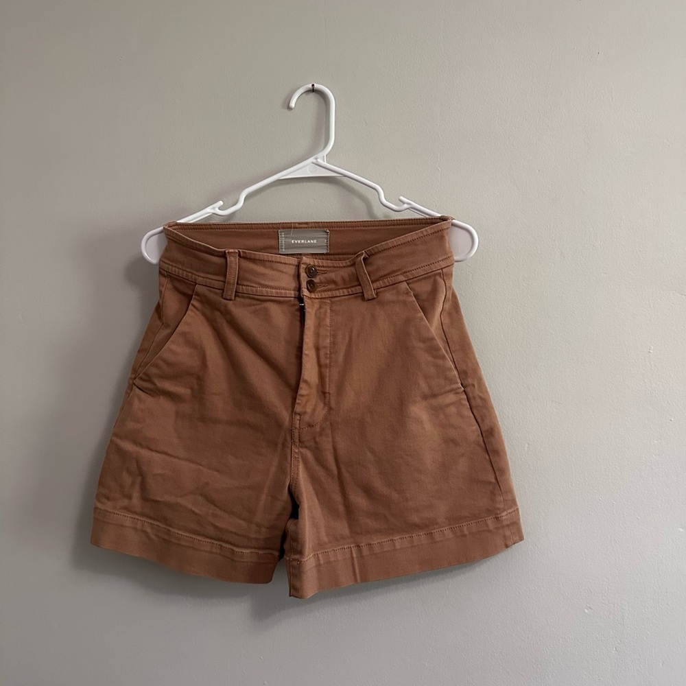 Everlane Women's Brown High Waisted Shorts